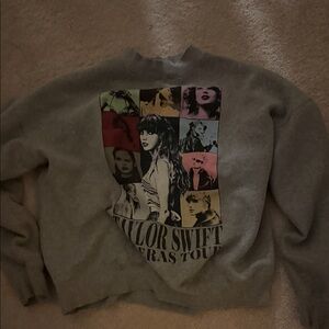 Taylor Swift Eras Tour Gray Sweater